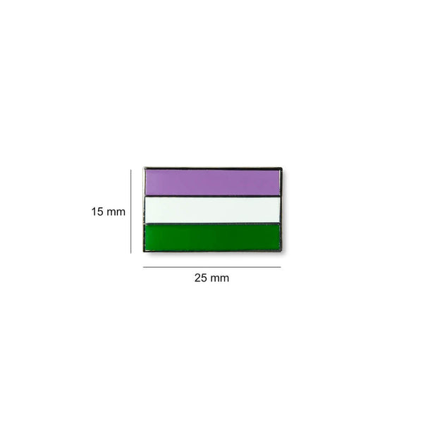 Genderqueer Flag Lapel Pin