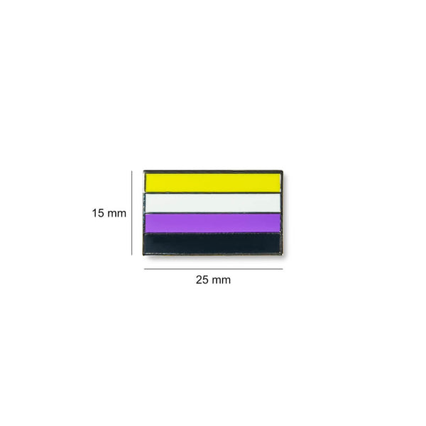 Non-binary Flag Lapel Pin