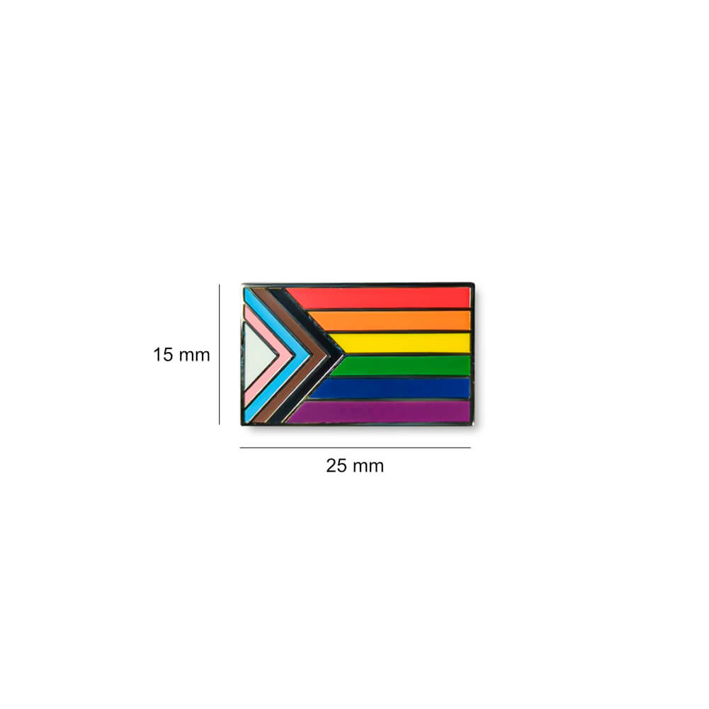 Progressive Pride Flag Lapel Pin