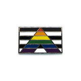 An image of a straight ally flag pin